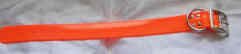 1.5 inch Wide D Ring DayGlo Collars High visibility collars.