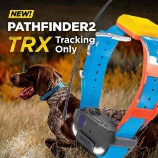 The additional PATHFINDER2 TRX GPS Collar for the expandable PATHFINDER2 GPS Dog Tracking and Training System. It features a 9-Mile tracking range and is equipped with a LED Locate Light and is fully waterproof
